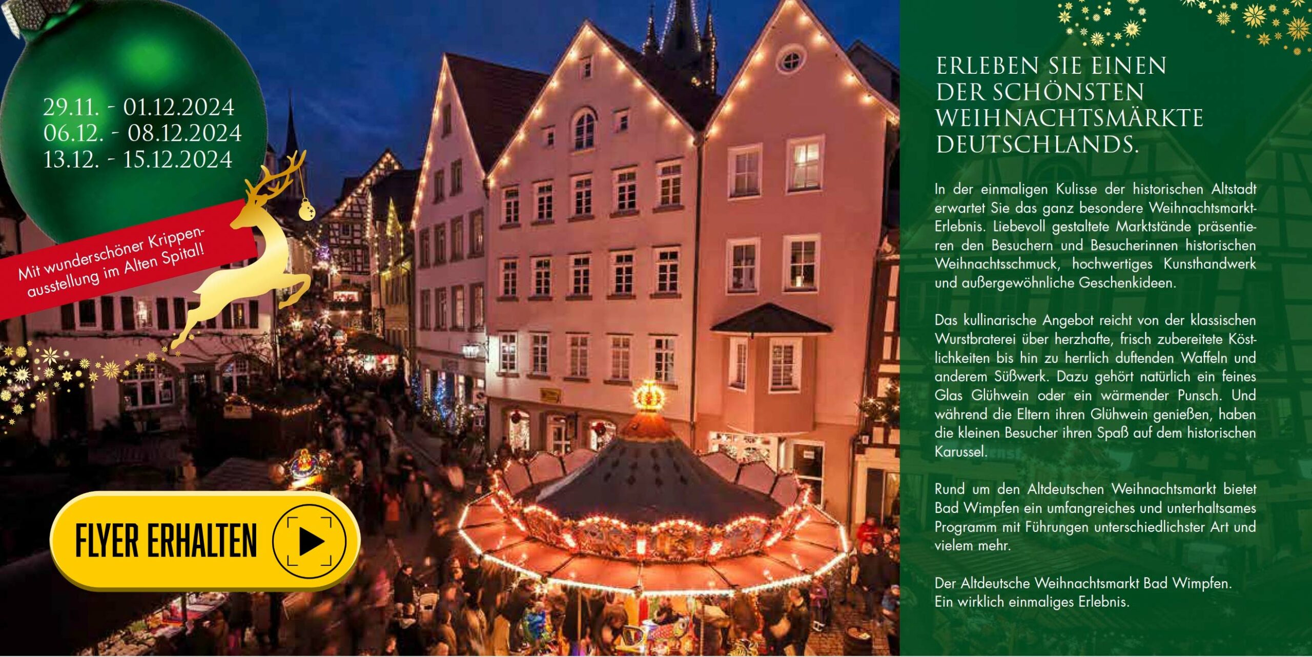 Weihnachtsmarkt Bad Wimpfen Flyer